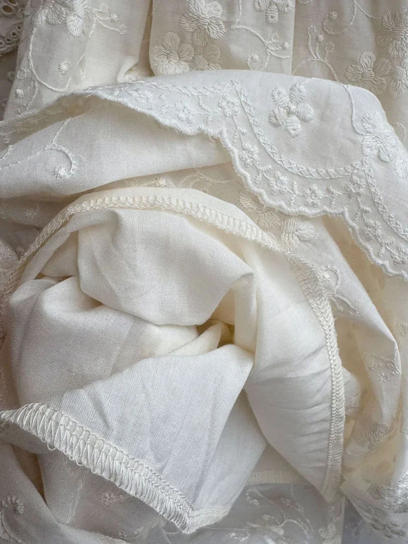 MILANCEL New Summer Kids Clothes Set Infant Cute Lace Sleeveless Vest +Skirt Girls Embroidered Flowers Outfit - Image 5