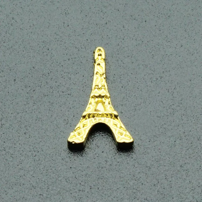 

20pcs/Lot Gold Eiffel Tower Floating Charms Living Glass Pendants Lockets Jewelry Accessory
