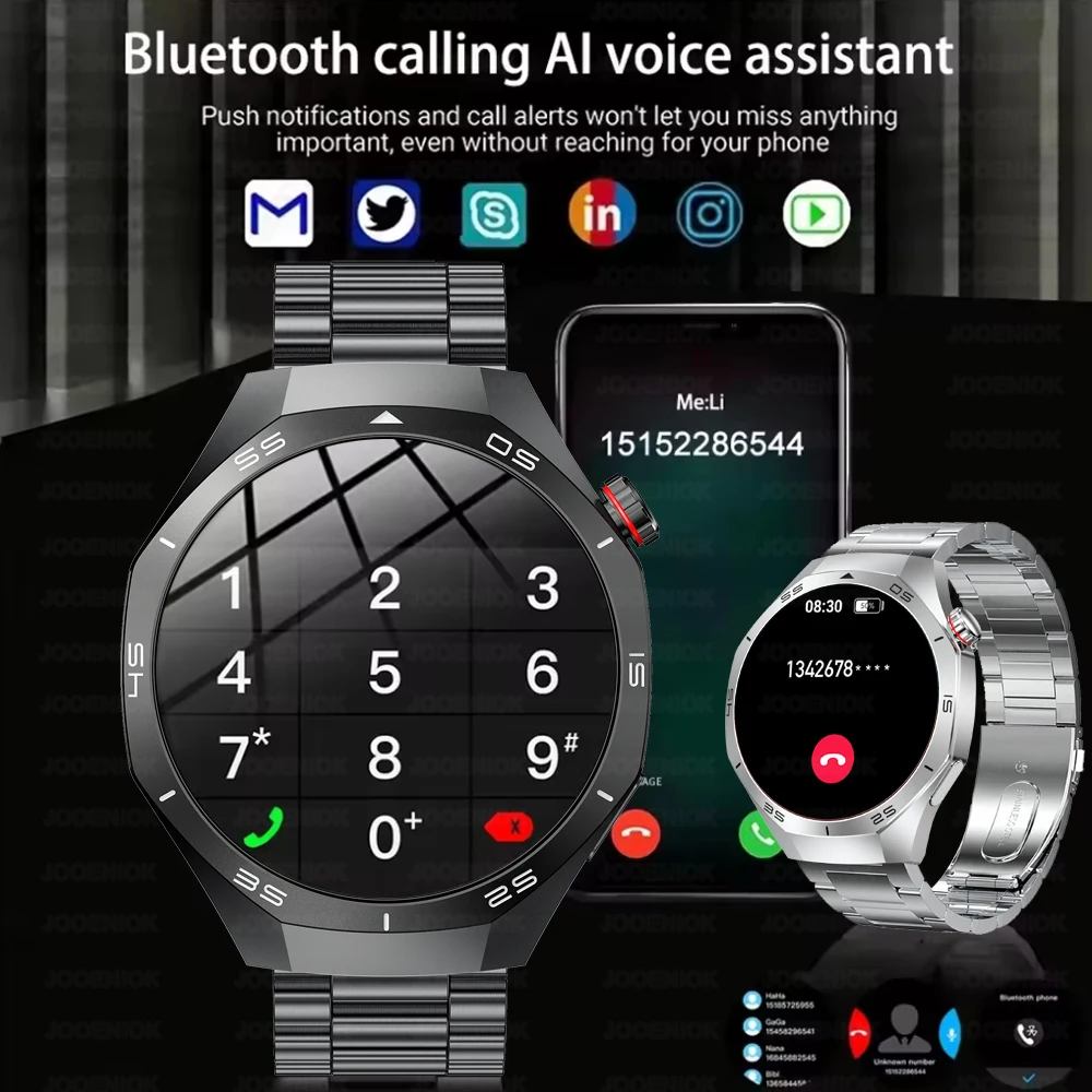 2025 New GT5 PRO Smart Watch Men Heart Rate Bluetooth Talk Sport Watch Waterproof 1.53 inch AMOLED Smartwatch For Android IOS 6