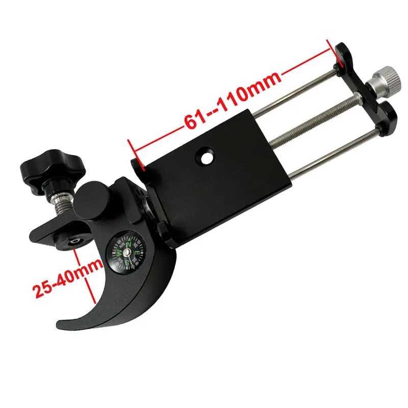 Phone Holder Bracket Cradle Pole Clamp With Compass For GPS For Data Collector Total Station phone holder