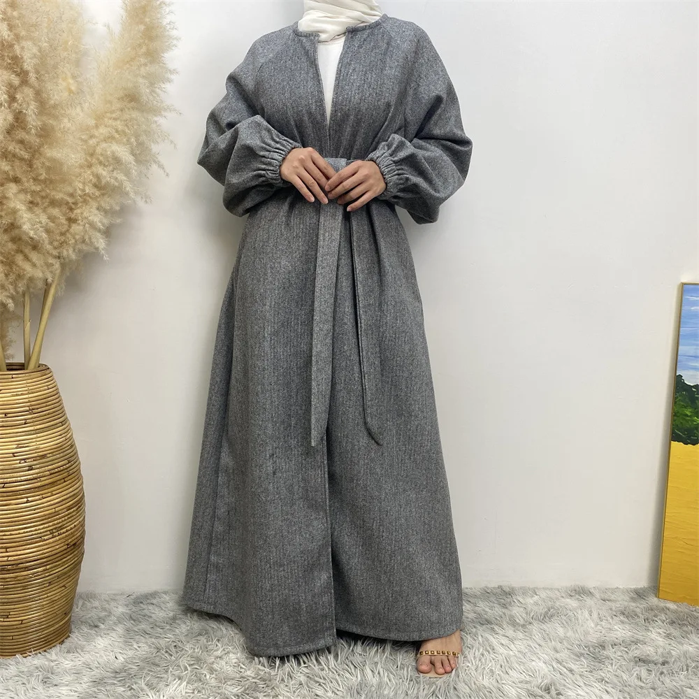 

Abayas For Women Long Sleeves Dubai Modesty Robe Arab Muslim Woman Dress Turkey Kimono Kaftan Moroccan Caftan Woman Eid Ramadan