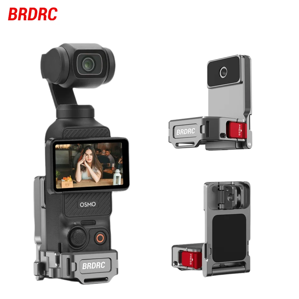 BRDRC Base Di Supporto Da Tavolo In Silicone Per DJI Osmo Pocket 3 – Antiscivolo, Con Porta Di Ricarica Accessibile, Compatta