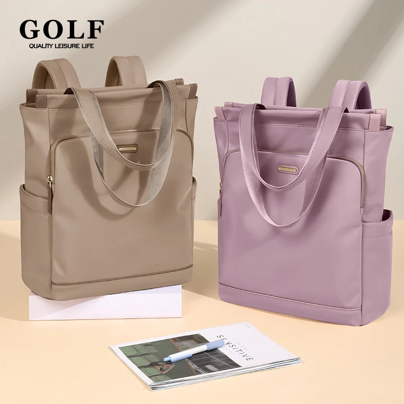 GOLF Tote Backpacks Bags Women Backpack Convertible Shoulder Bag Waterproof Fits 15 6 Inch Laptop Work Travel School Brown 2025
