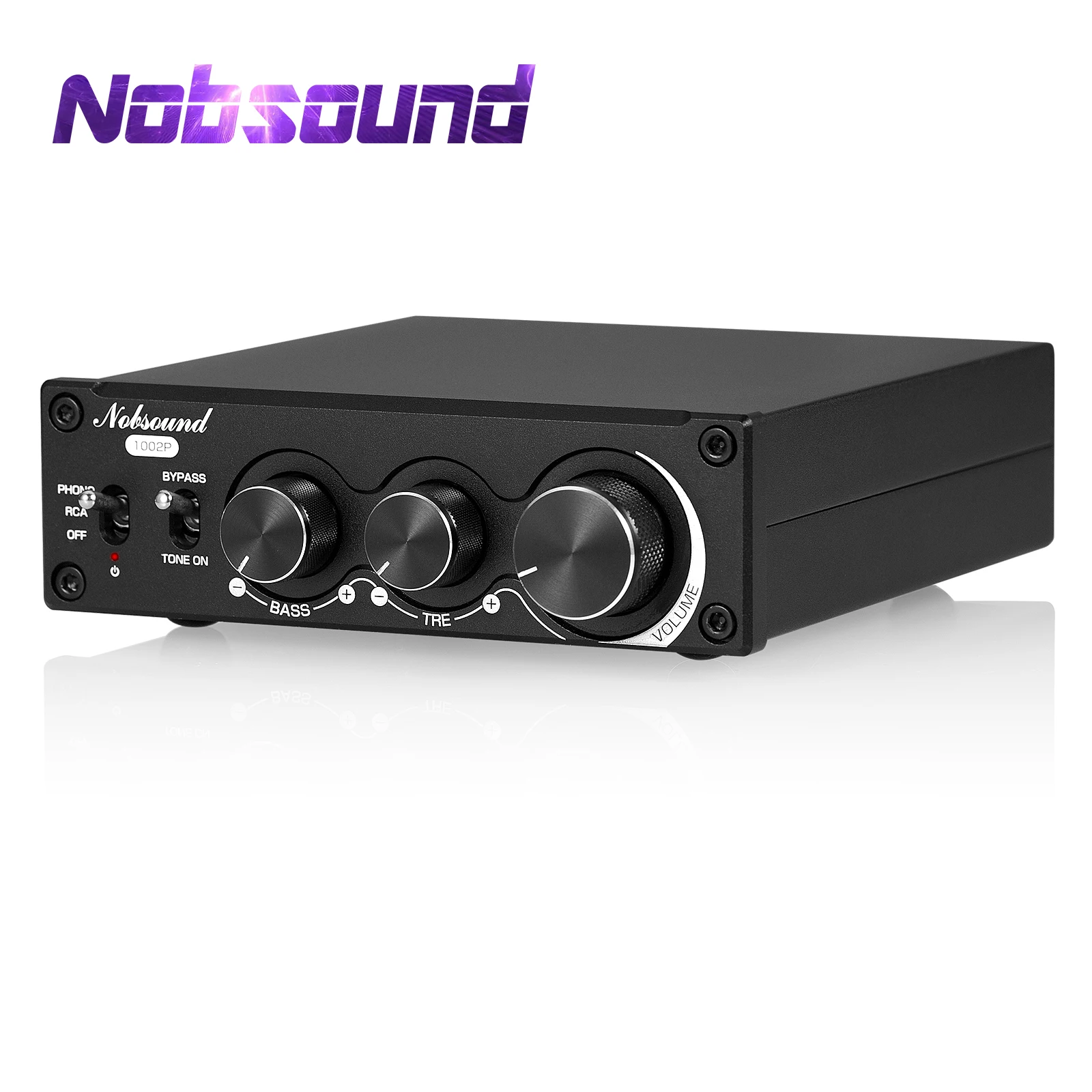 

Nobsound Mini TPA3221 Stereo Digital Power Amplifier Stereo MM Phono / Turntable Amp HiFi Home Desktop Audio Amp 100W+100W