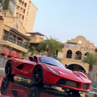 1:24 Laferrari Alloy Sports Car Model Diecasts Metal Toy Vehicles Car Model Simulation Sound Light Collection Kids Gift 2