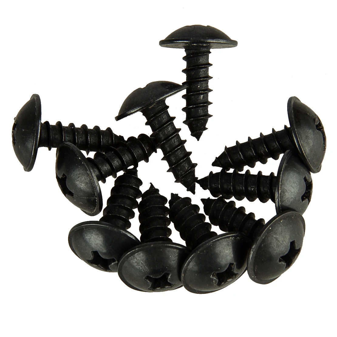 

12493-06207 12493-06207E 50Pcs Fender Liner Retainer Screw Tapping Bolt Fit for Hyundai Kia Black