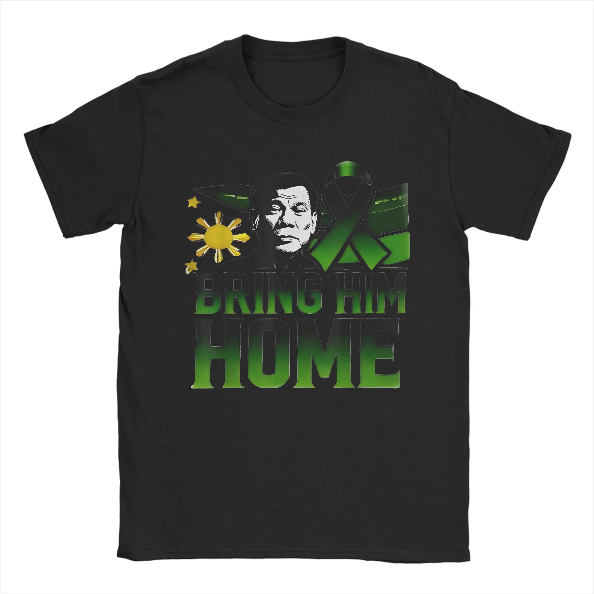 Men's T-Shirts Duterte Bring Him Home Philippines Funny Pure Cotton Tee Shirt Short Sleeve PRRD DU30 T Shirts merchandise Gift