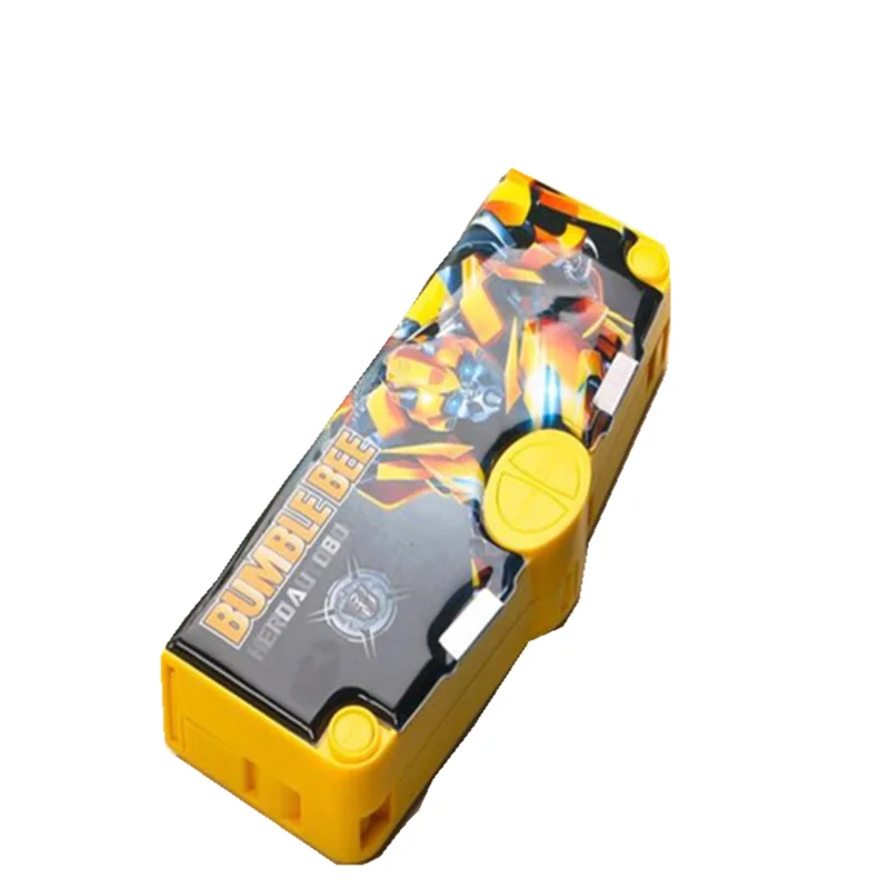 New Transformers Large Capacity Pencil Case Cute Cartoon Creative Children Pencil Case With Multi-Function Key Storage Box