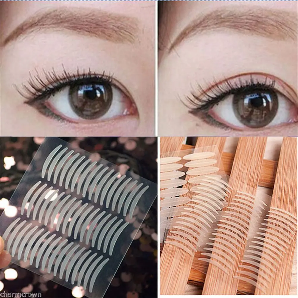 240PCS Invisible Eyelid Sticker Double Eyelid Stickers Transparent Self Adhesive Double Eye Tape Ladies Eye Makeup Tools double fold eyelid tape