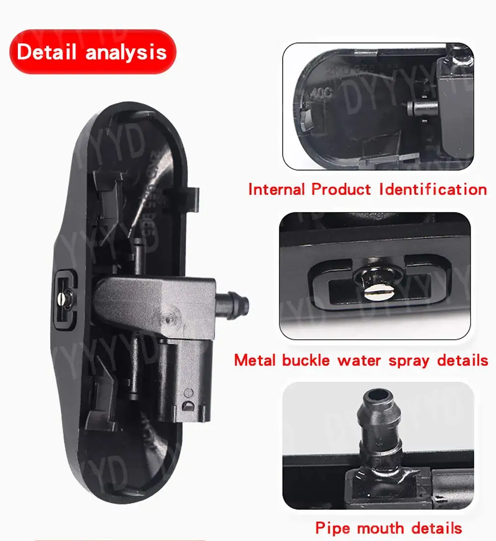 Car Front Windshield Washer Nozzles Jet Heated For Audi TT A1 8X A4 B8 Q3 Q5 Q7