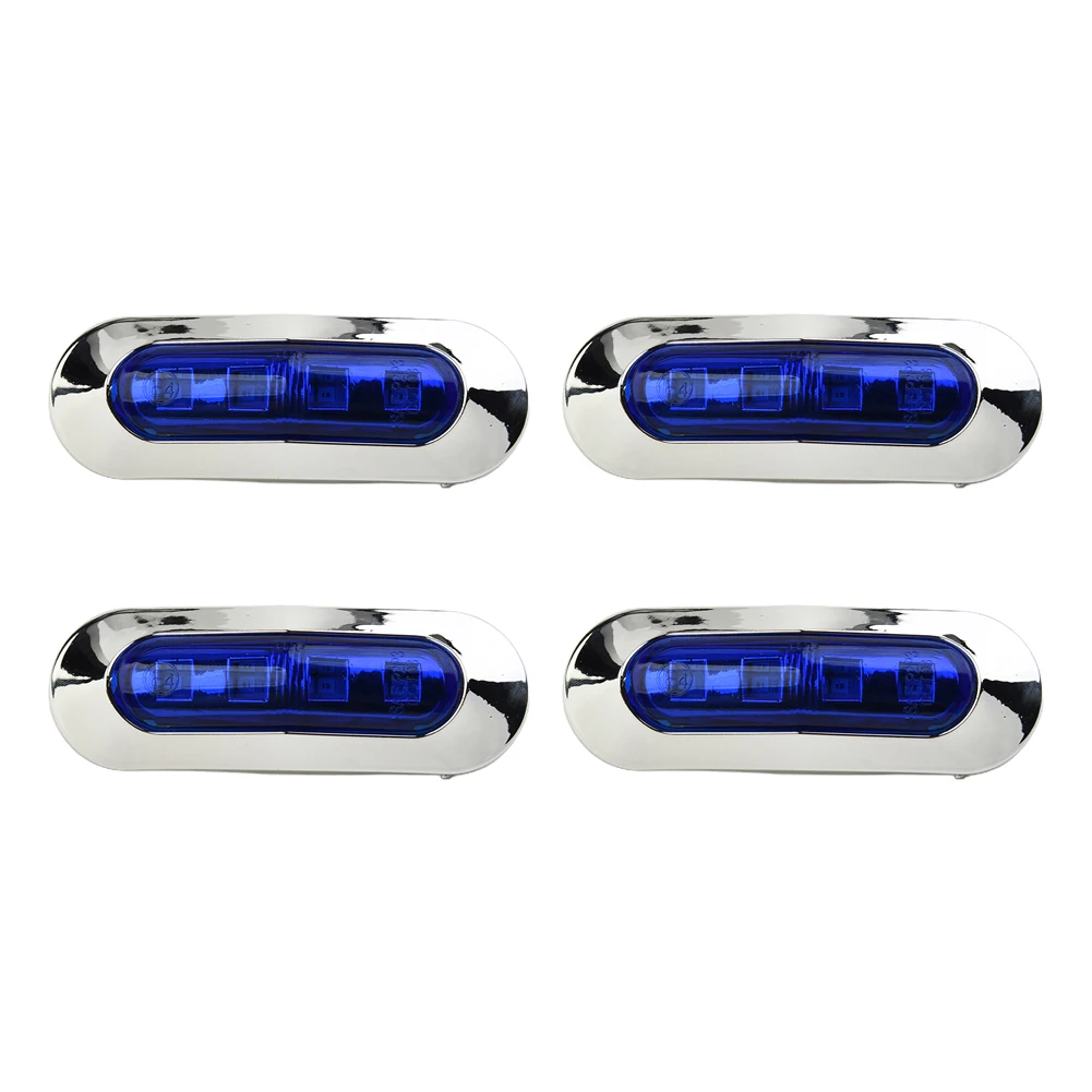 

Lamp Marine Boat Truck Side Lights Waterproof 12-24V 4PCS Accessories Blue Cabin Deck Courtesy Lights RV Trailer