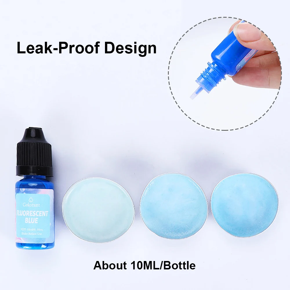 Epoxy resin pigment candle dyes pigment soy candle wax pigment candle dyes kit 10ML resin pigments candle soap dye diy uv epoxy resin mold liquid colorant for jewelry making supplies crafts