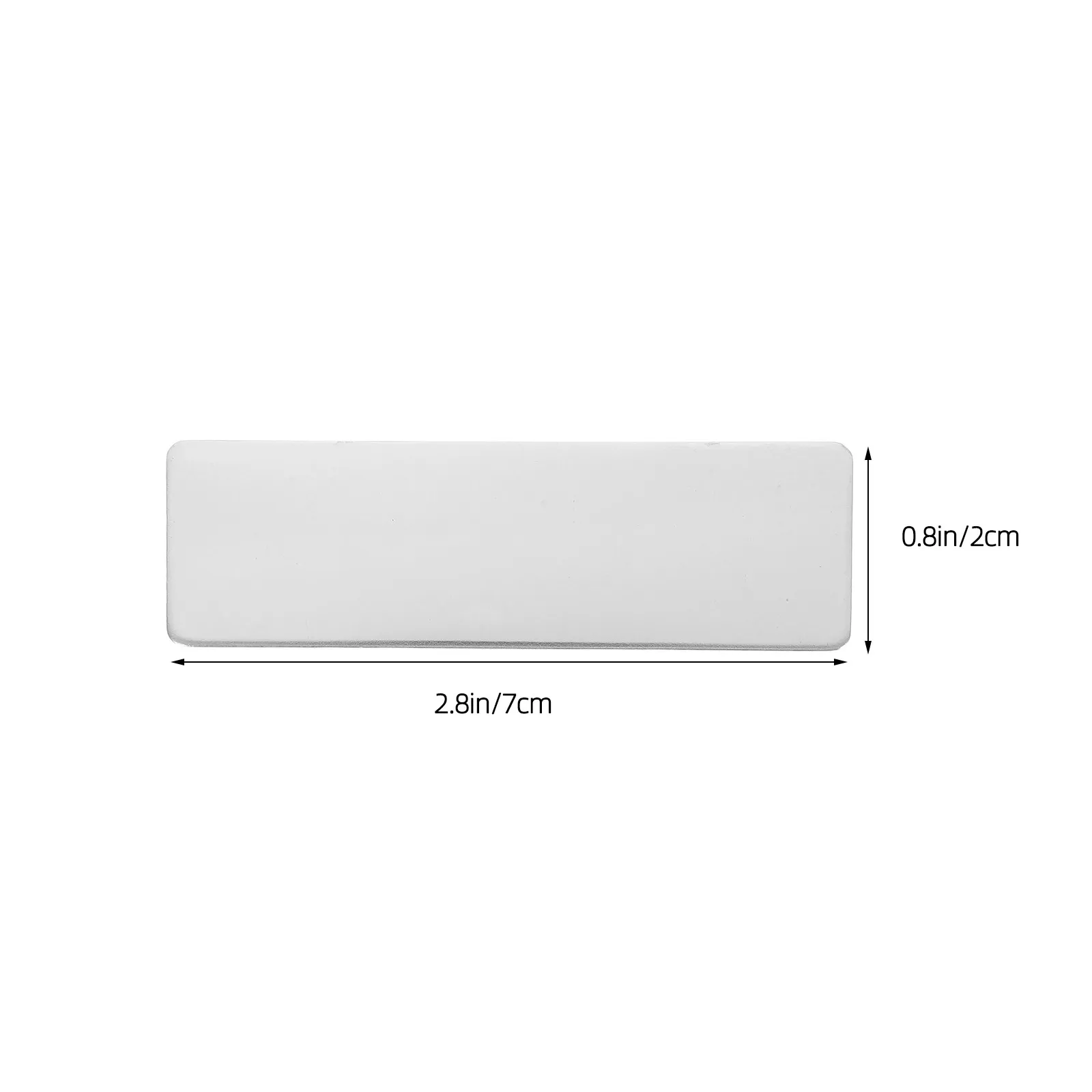 10Pcs 녹슬지 않는 스테인레스 스틸 빈 이름표 플레이트 조각용 전문 사무실 책상 문 플라크 ID 배지 홀더
