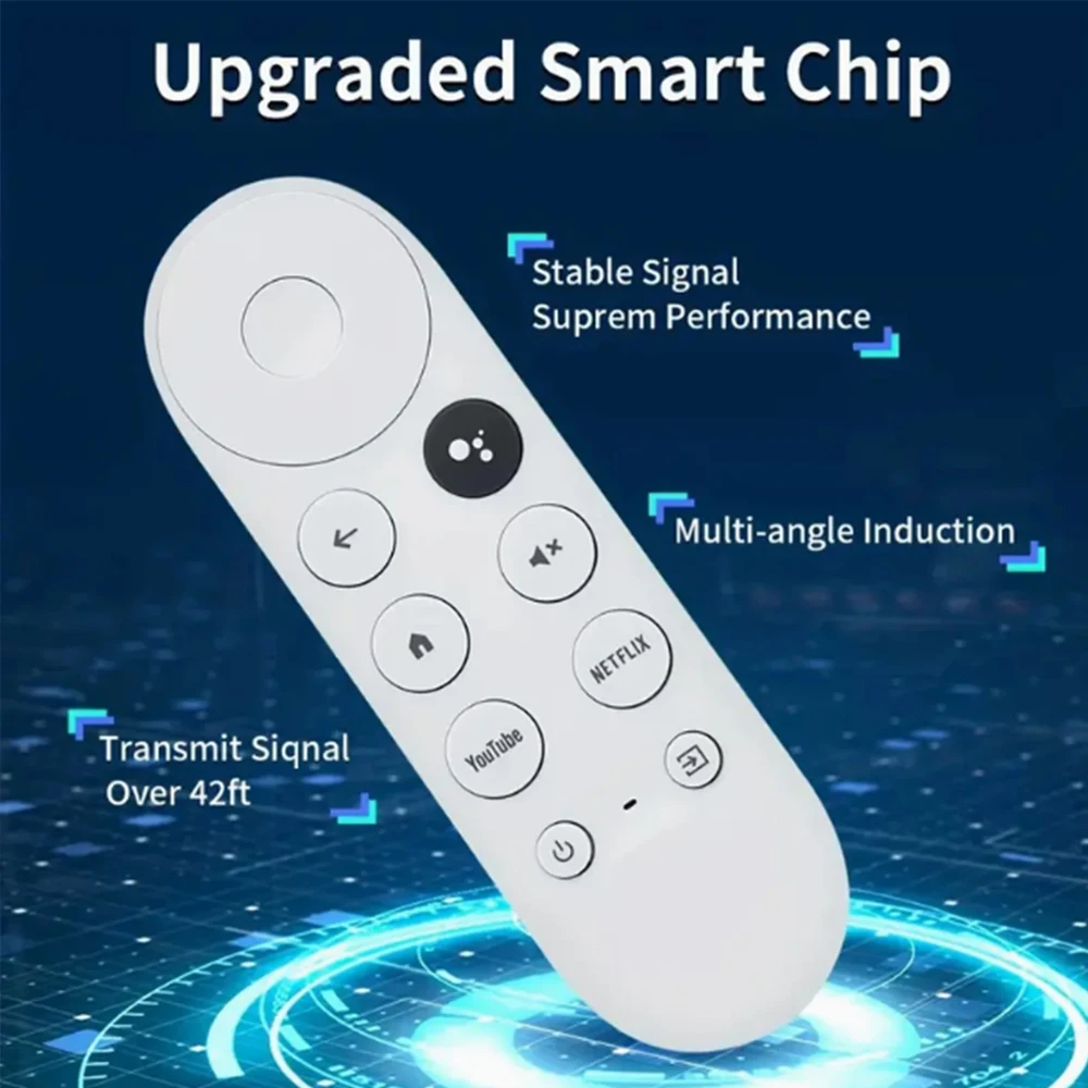 Google Voice Remote Control G9N9N Bluetooth IR Smart For Google ChromeCast TV Set-Top Box Compatible with TV