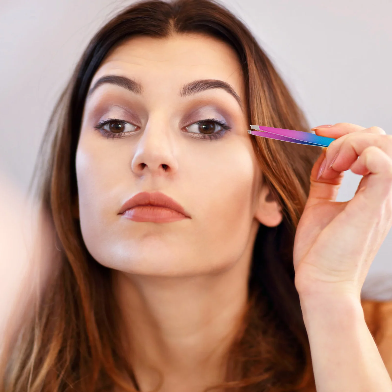 Stainless Steel Eyebrow Tweezers Clip for Tools Beauty Accessories Women Trimming 2