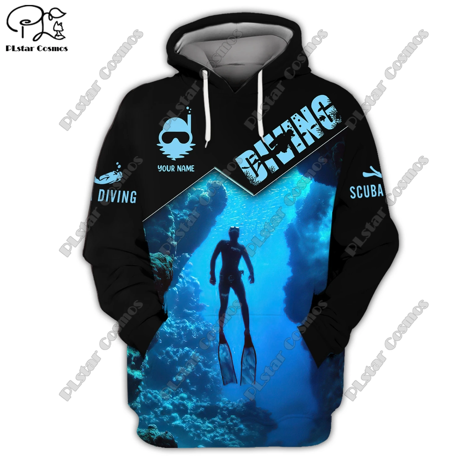 3D printing custom name sports series diving anchor Art unisex clothing fun casual hoodie/sweatshirt/zipper/jacket/T-shirt Q-4