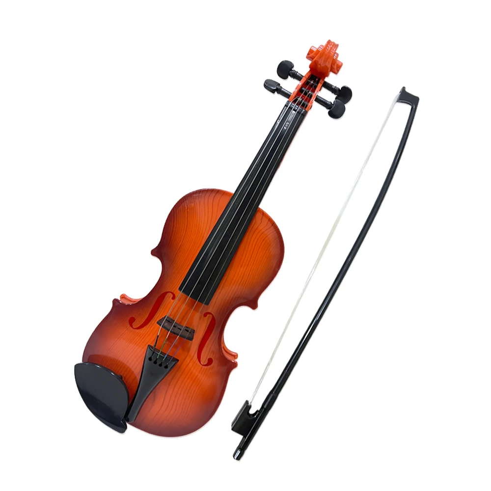 Simulated Violin Music Practice Violin Kit Musical Instrument Performance Props Gifts Adjustable Strings For Beginners acoustic violin plastic violin ornament