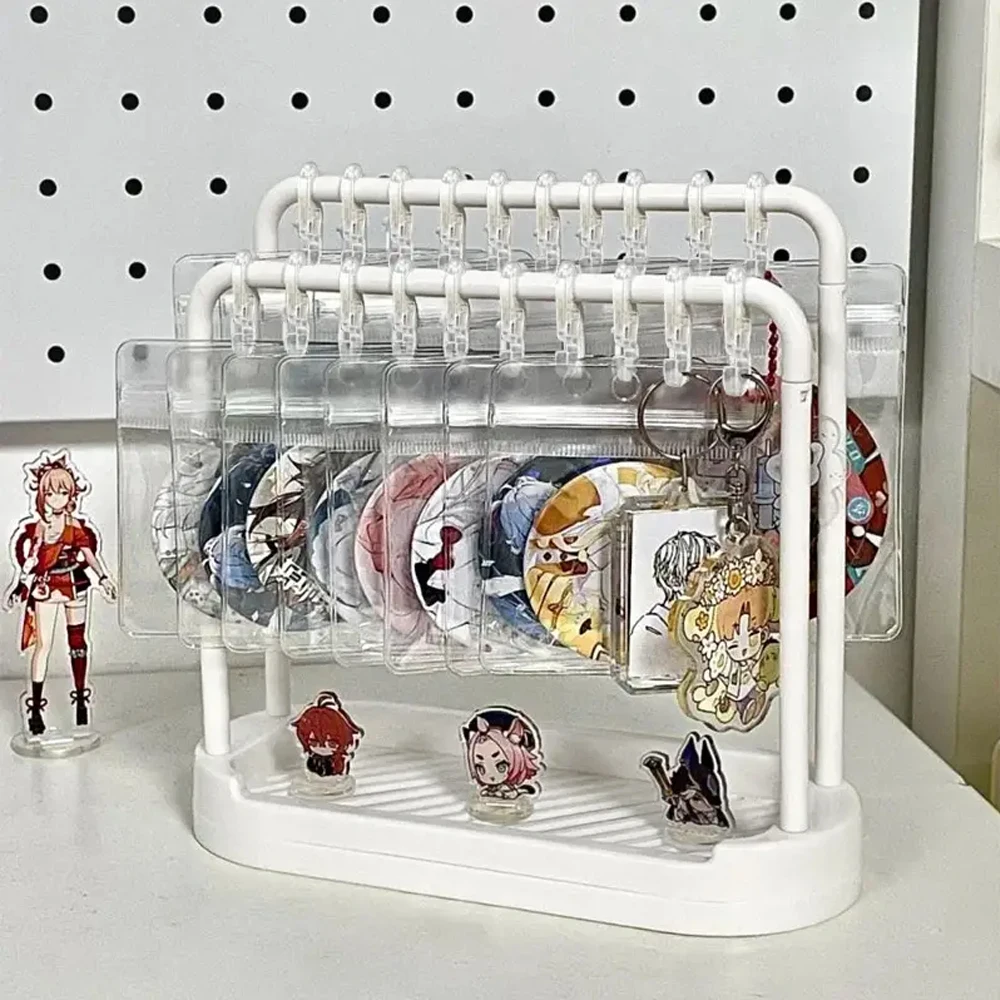 Display Stand Simple Jewelry Storage Badge Organizer MultiFunctional Storage Rack Collectibles Figurines Ornament Rack Christmas