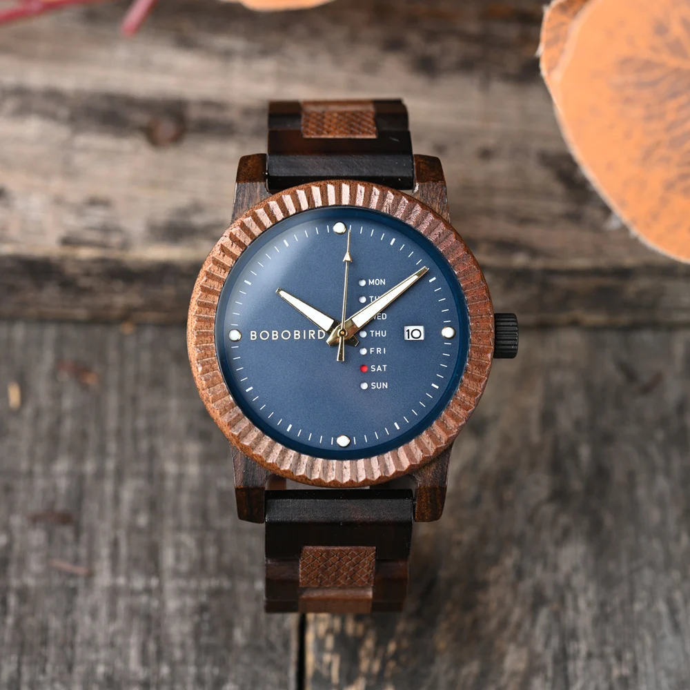 BOBO BIRD Men‘s Watch Simple Design Business Watches  Support OEM Customized Drop Shipping
