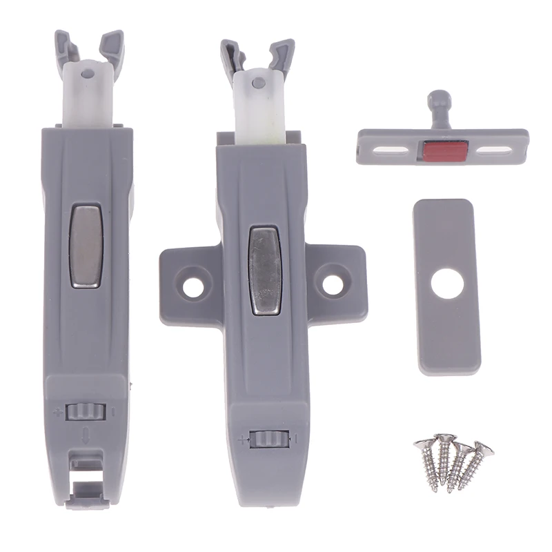 1 Pack Rebound Self Locking Device,Push To Open Cabinet Catches,Adjustable Kitchen Buckel Locks,Cabinet Hidden Push Latches
