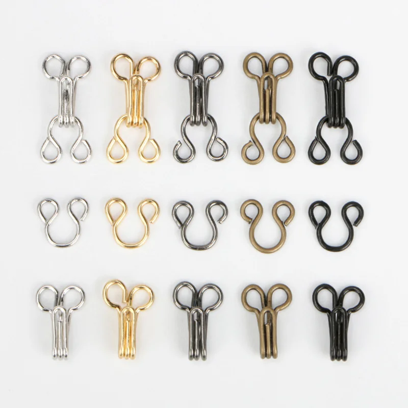 

10 sets Invisible Sewing Hook and Eye Closure for Bra Clothing Trousers Skirt Sewing Buttons DIY Craft Garment Accessories