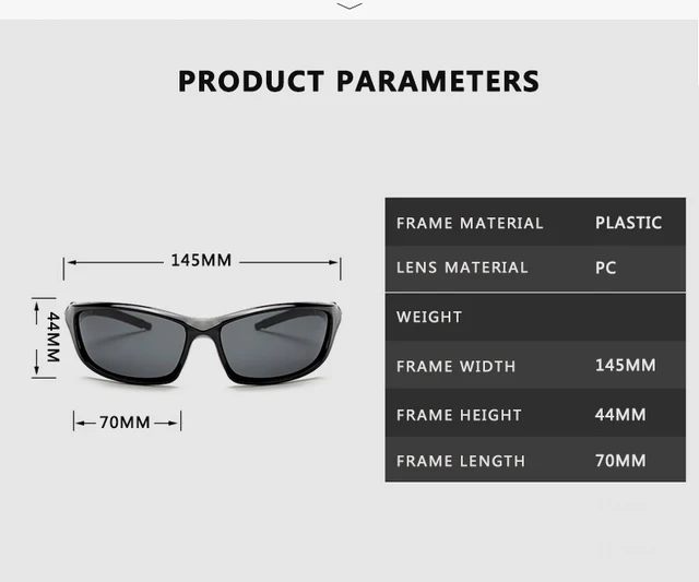 Новинка 2022 поляризованные солнцезащитные очки мужские брендовые дизайнерские квадратные спортивные солнцезащитные очки для мужчин Вождение Рыбалка черная оправа очки UV400 4