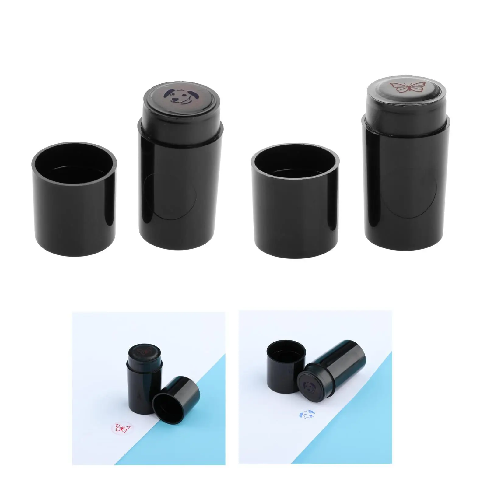 2x Portable Golf Ball Stamper Stamp Marker Impression Seal Symbol Waterproof