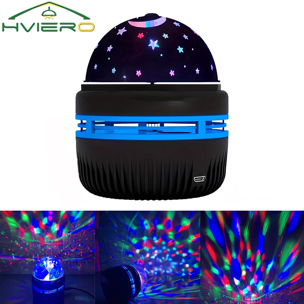 Galaxy Night Light Projector USB Table Lamp Automatically Rotates for Gaming Room Home Theater Wedding