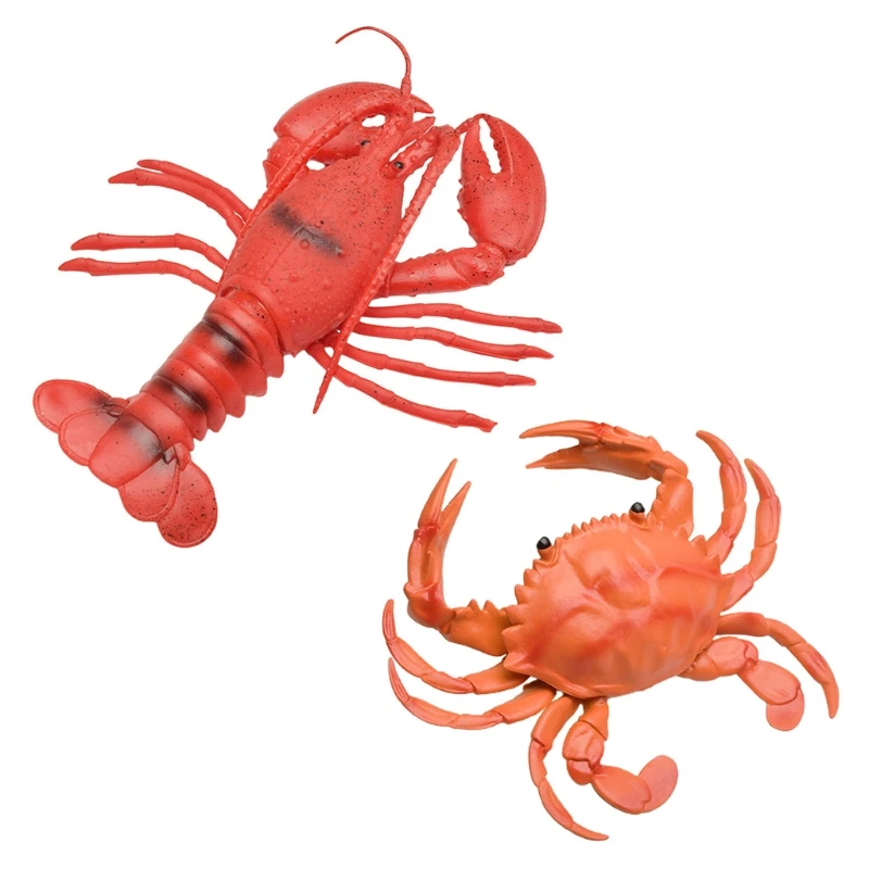 Realistic Lobster Toy Model Animal Trick Prop Interactive Squeeze