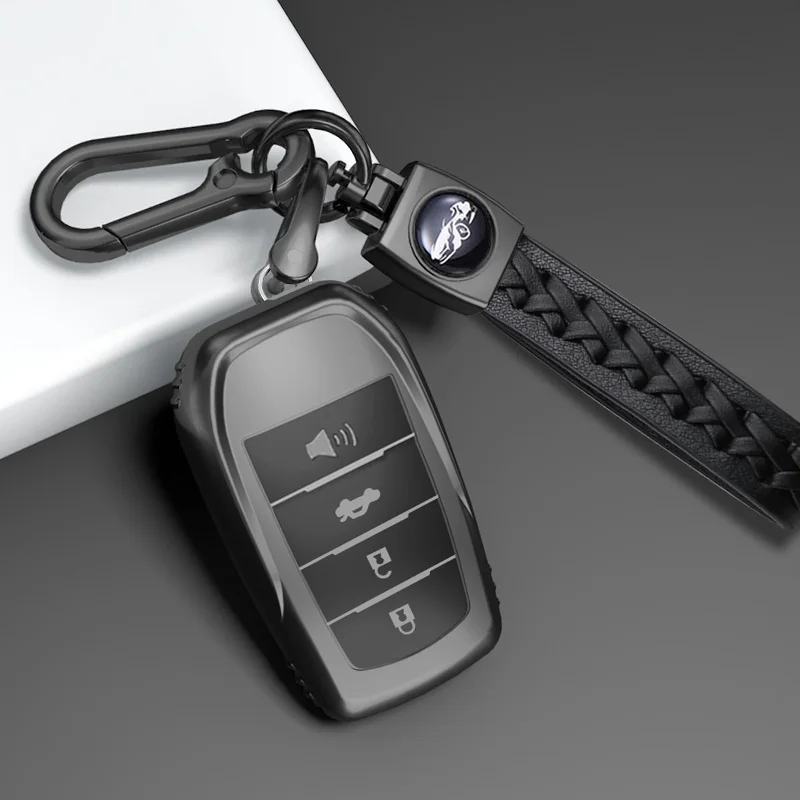 Premium TPU Car Key Case Cover for Select Toyota Models - 2/3/4 Button Protection