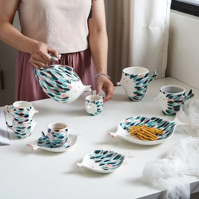 Service à café /thé , grandes tasse rondes