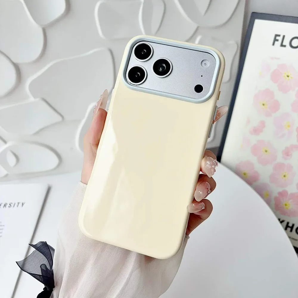 Luxury Glossy Silicone Candy Color Ultra-Thin Phone Case