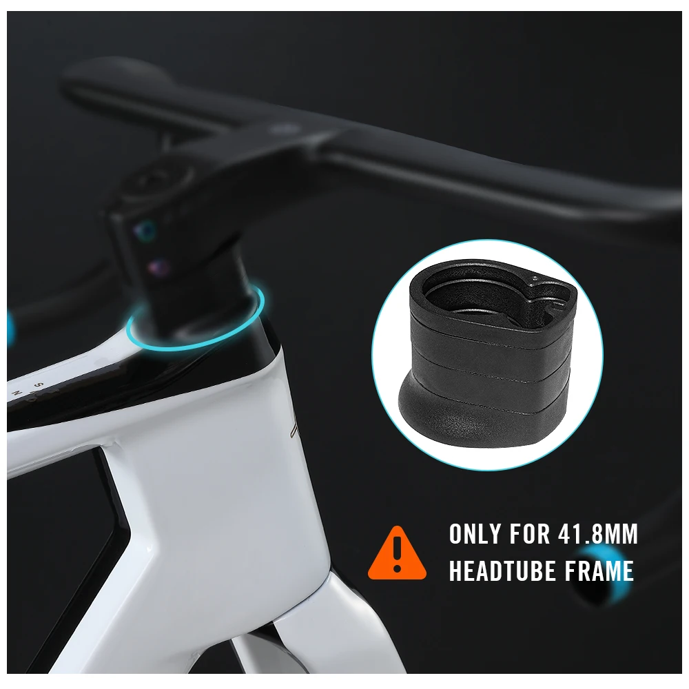 4Pcs 도로 자전거 줄기 하나의 핸들 바 스페이서 세트 1-1/8(28.6mm) 포크 통합 핸들 바 헤드셋 와셔 자전거 액세서리