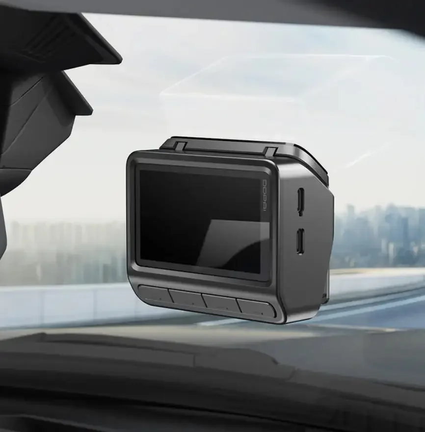 오리지널 DDPAI Z90 Pro 3채널 블랙박스 AI 실내 카메라 (IR 및 인물화 최적화 기능 내장) GPS 및 ADAS 2.0 알림 기능 탑재