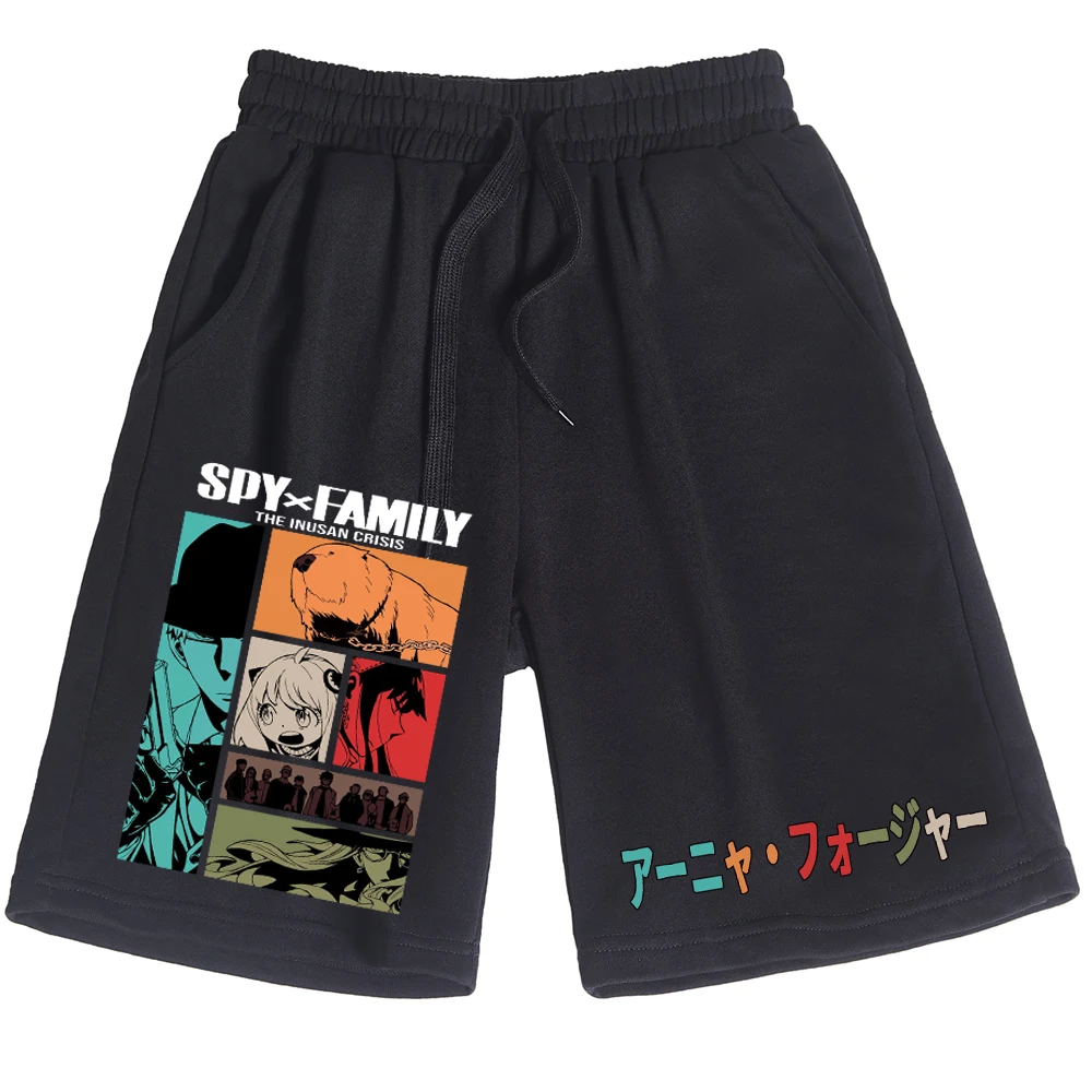

Anime Shorts Spy X Family Man Woman Casual Loose Beach Cotton Short Pants