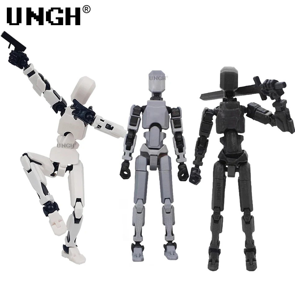UNGH Multi-Jointed Movable Robot Action Figure – 3D Printed Full Body Toy