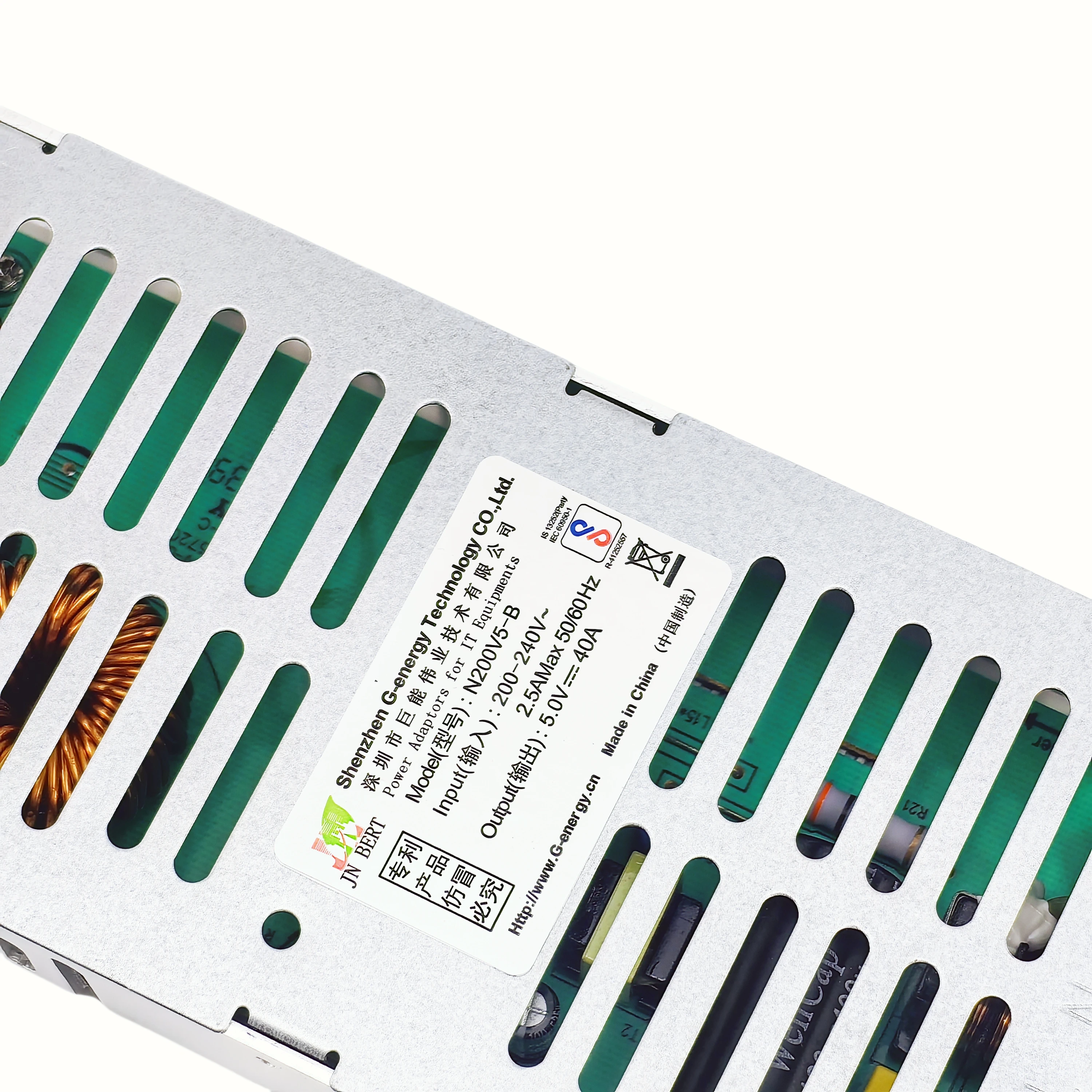 G-energy N200V5-B Slim 5V 40A 200W LED Power Supply For LED Screen Power Switch