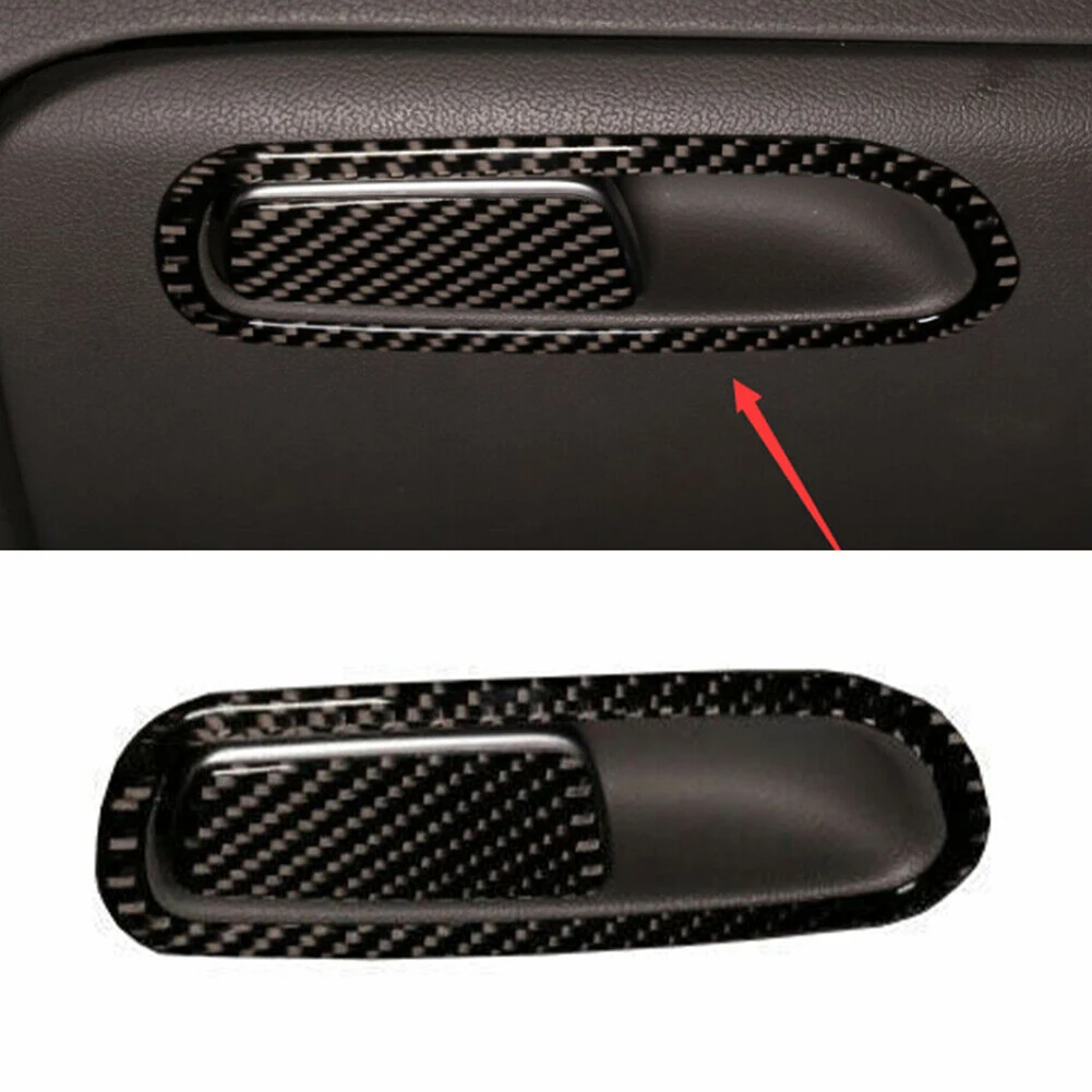 

For A4 For A5 09-16 For A4 Handle Panel Trim 60x160 Mm Black Carbon Fiber / Vinyl Enhances Interior Aesthetics