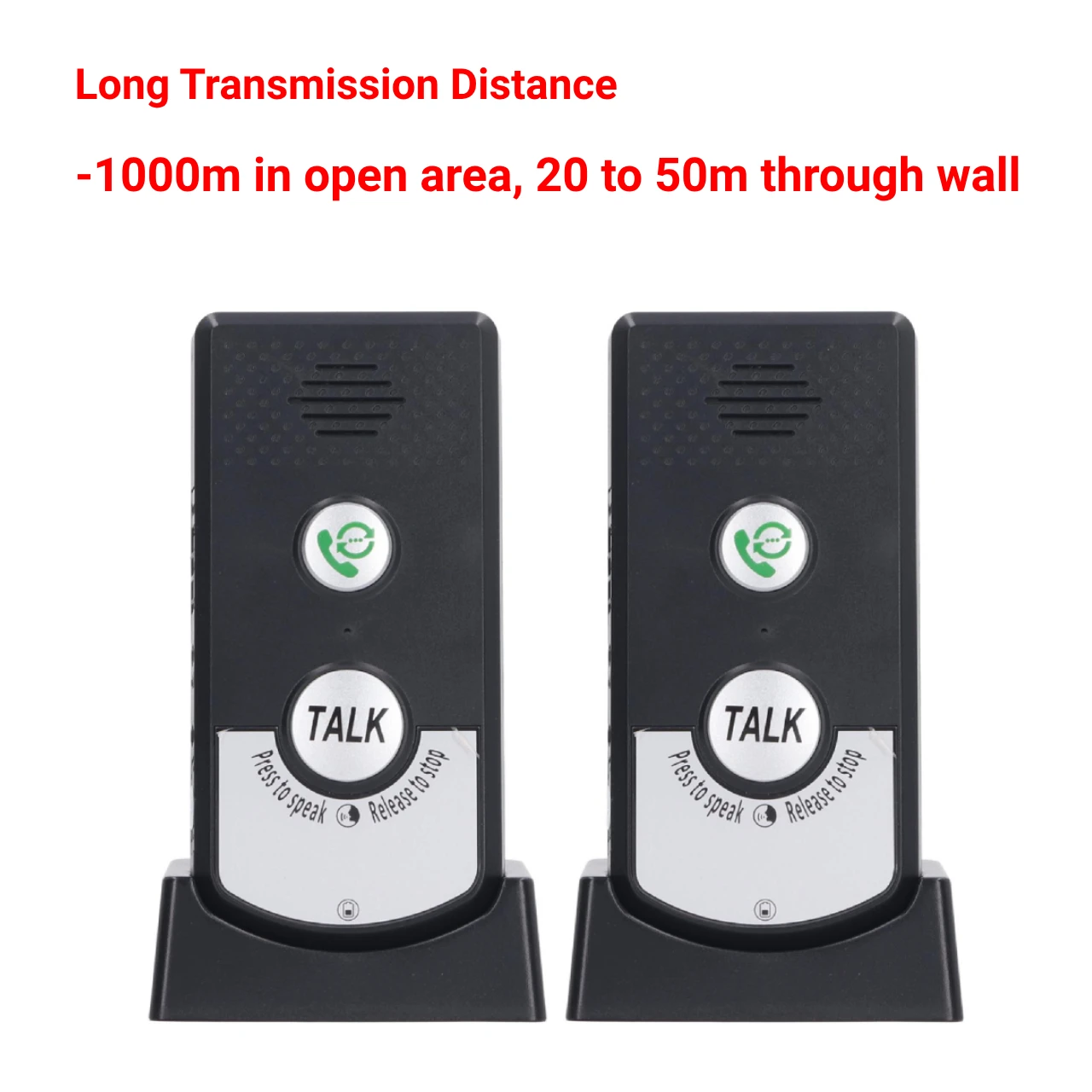 Wireless Intercom Doorbell H8 Two Way Voice Intercom Wireless Doorbell System Unit for Home Office
