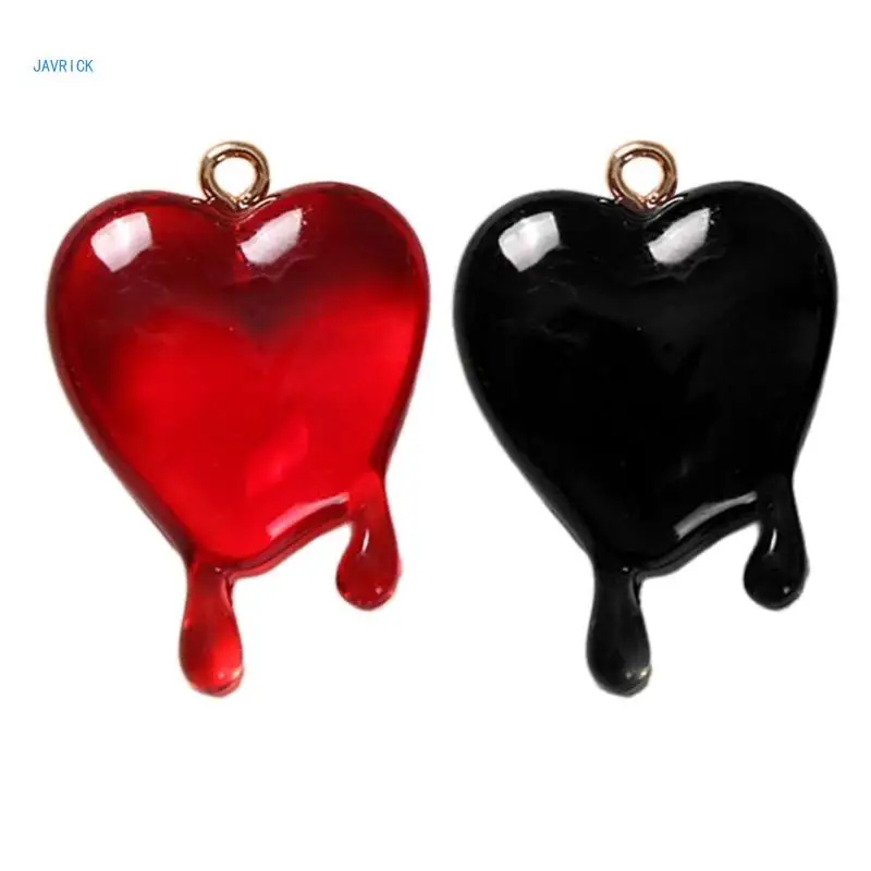 

Acrylic Color Love Drop Blood Pendant for DIY Keychain Necklace Jewelry Making