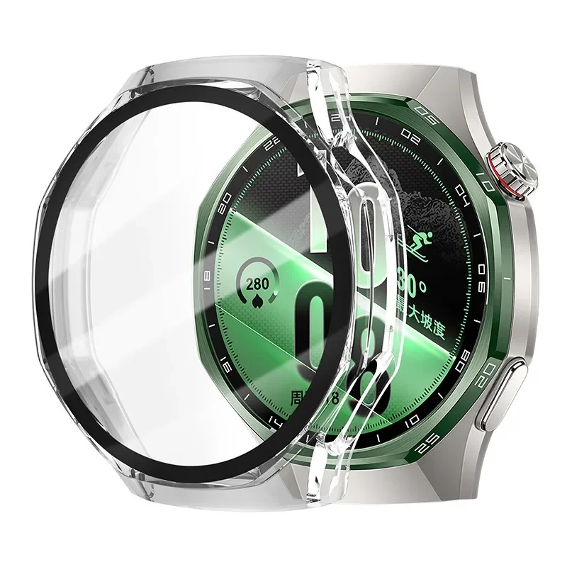 Premium Anti-Fall 360° Full Coverage Tempered Glass Watch Case Cover