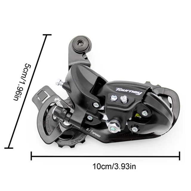 Deragliatore Posteriore TY300 Per Bici - 6/7/8 Velocità, Montaggio Diretto, Nero Per MTB E Strada - Foto 2