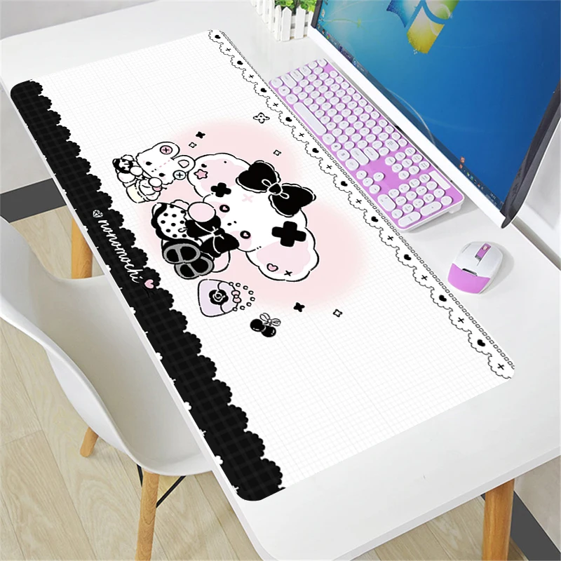 Kawaii Anime Dog Large Pink Mousepad Computer Office Rubber Soft Desk Mat Mouse Mat xxl Keyboard Gaming Mouse Pad PC Cute Carpet брелок кошелёк take mouse pink