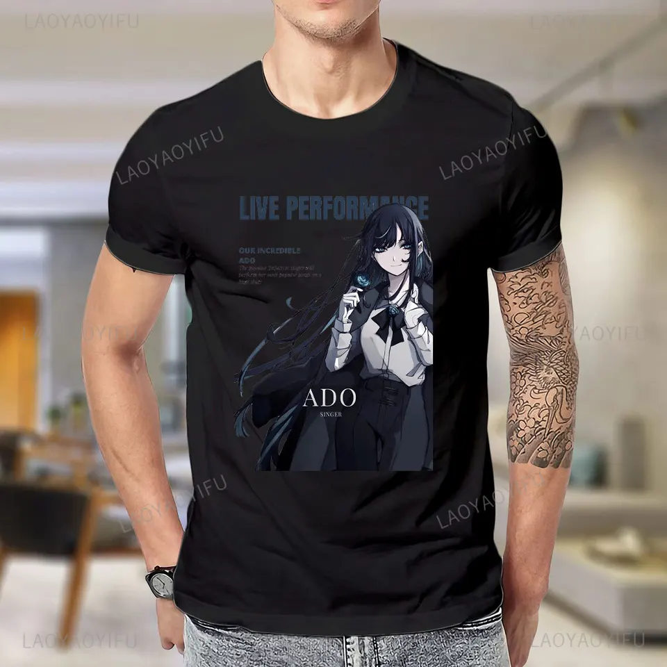 Ado Album Printed T-Shirt Woman Man Cotton T Shirt Man Quick