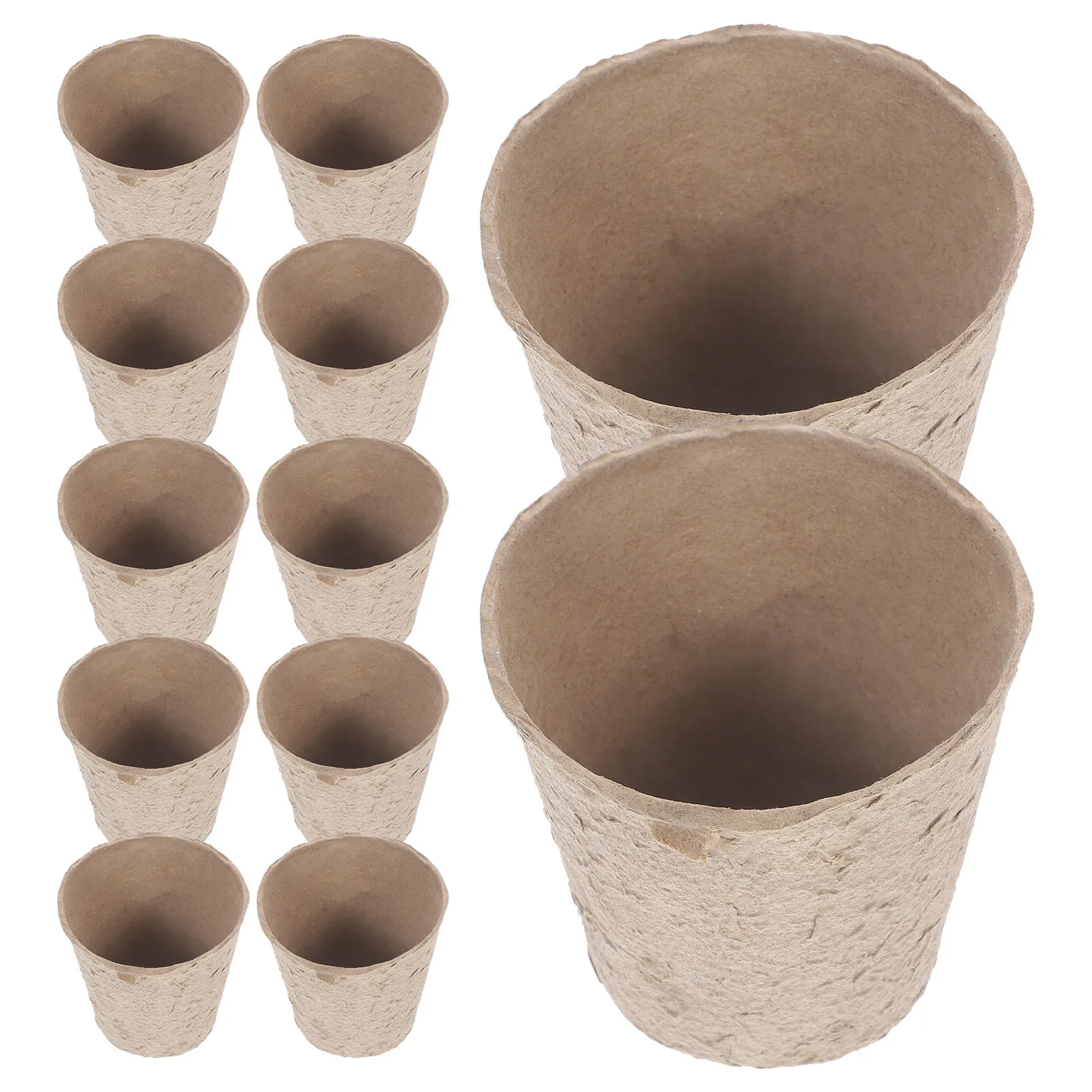 100Pcs Seedling Cups Biodegradable Peat Moss for Garden Nursery Starter Kits Growing Trays Nursery Cup