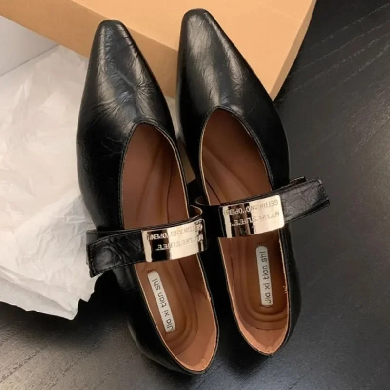 Women's Retro Fashion New Trendy Luxurious Pointed Toe Casual Shoes Elegant Solid Color Women's Party High Heels Low Boots 5