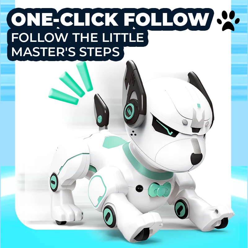 Rc Stunt Robot Dog Intelligent Robots Kids Toy Remote Control Music Touch Dance Singing Follow Walking Electric Animals for Girl 3