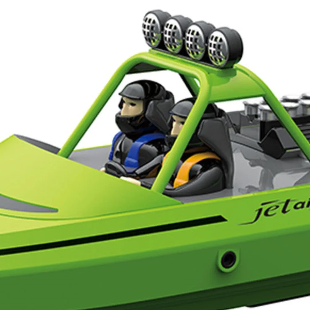 Bateau RC Toucan 2.4G RTR Vert 34cm - Jouet Étanche Enfant Adulte