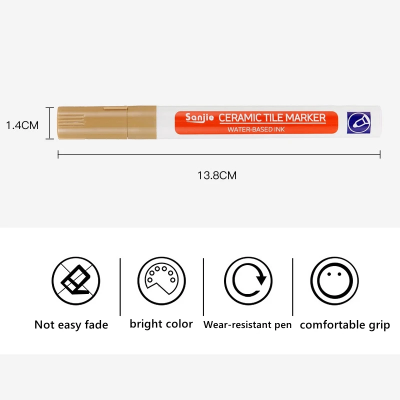 Waterproof White Grout Restorer Marker for Seam Repair and Tile Refresh