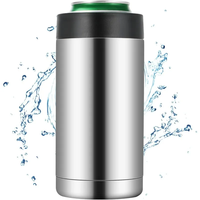 Double Wall Stainless Steel Insulated Can Cooler Bottle Holder Double Wall Vacuum Insulated Beer Bottle Cooler Bar Accessories drink cooler beer bottle cooler beer cooler